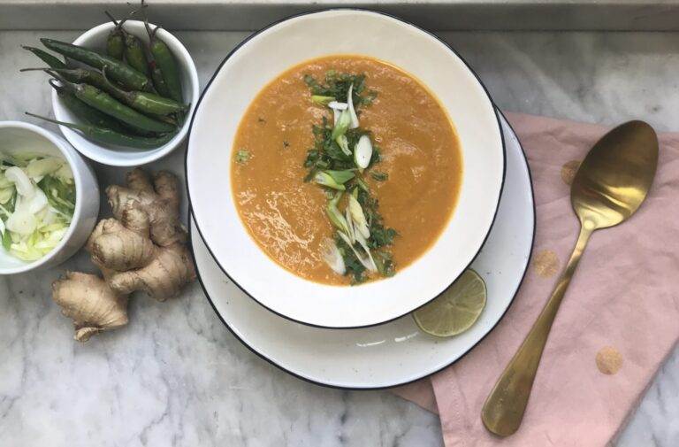 Curried chickpea soup